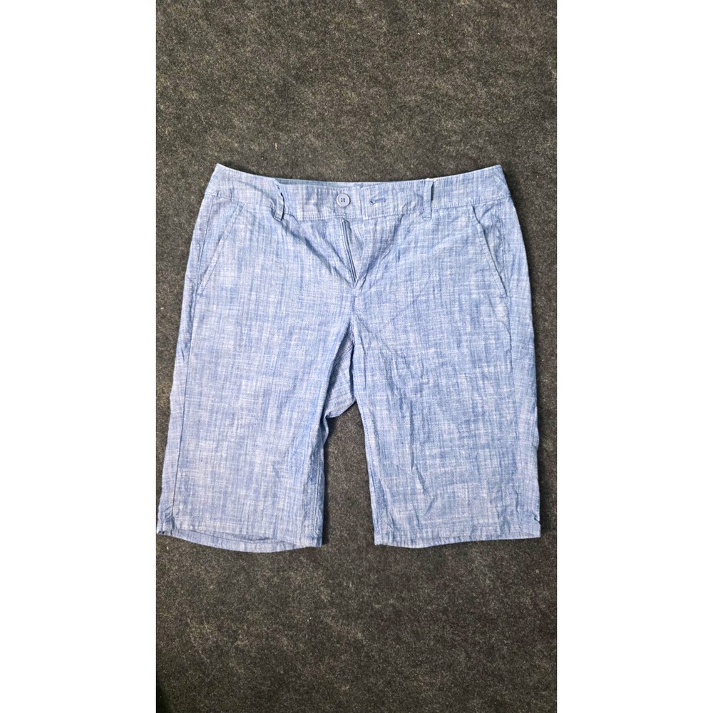 Loft Outlet Chambray Bermuda Shorts Mid Rise Women's Size 12 - NEW